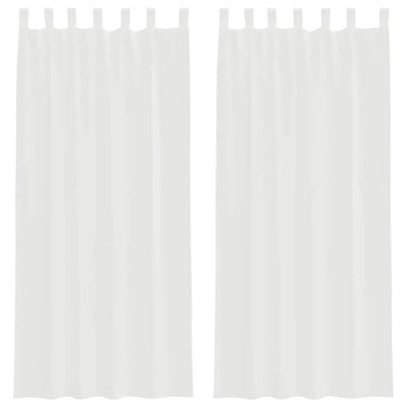 Vidaxl gordijnen met lussen 2 st 140x245 cm wit
