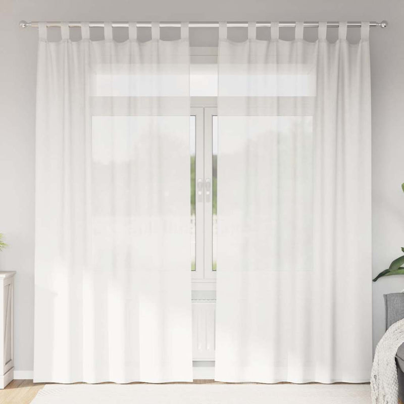 ギャラリービューアに画像をロードする, Vidaxl gordijnen met lussen 2 st 140x245 cm wit
