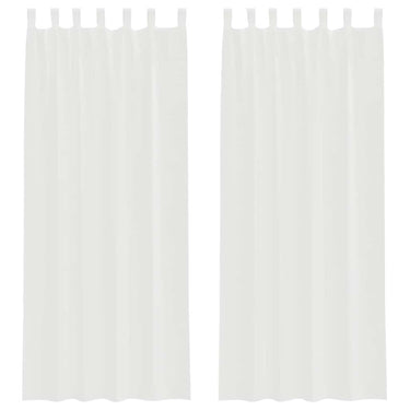 Vidaxl gordijnen met lussen 2 st 140x260 cm wit