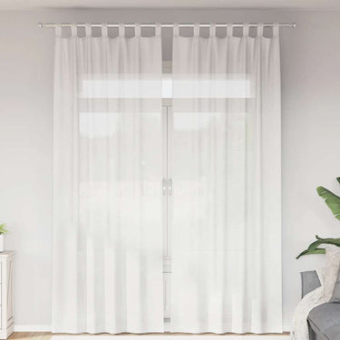Vidaxl gordijnen met lussen 2 st 140x260 cm wit