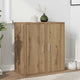 Vidaxl schoenenkasten 2 st 32x35x70 cm bewerkt hout artisanaal eiken