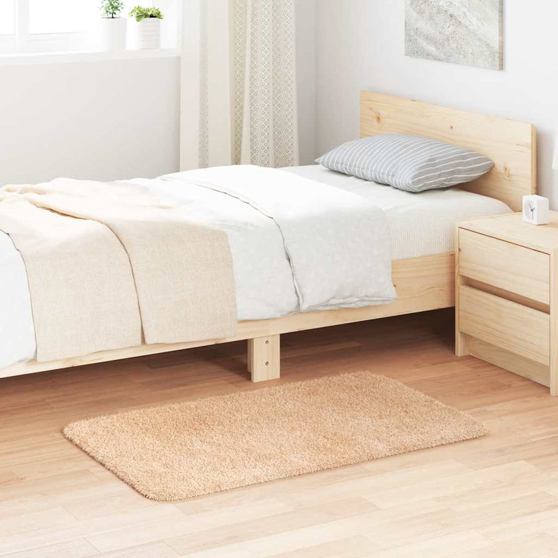 Afbeelding laden in galerijviewer, Vidaxl hoogpolig vloerkleed navarra 60x100 cm polyester beige
