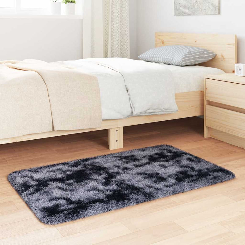 Afbeelding laden in galerijviewer, Vidaxl hoogpolig vloerkleed navarra 60x100 cm polyester donkergrijs
