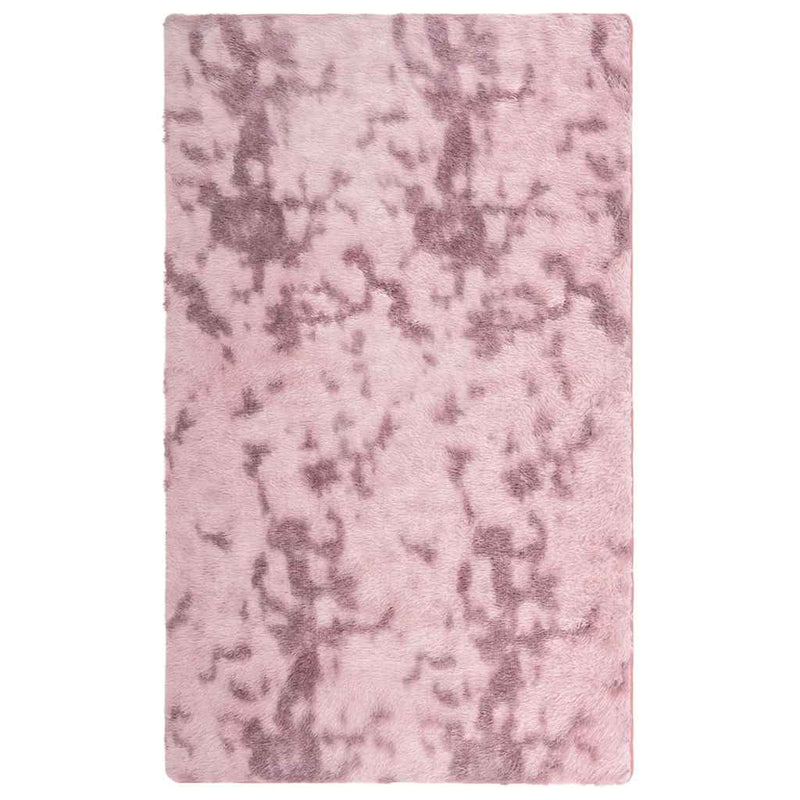 Afbeelding laden in galerijviewer, Vidaxl hoogpolig vloerkleed navarra 80x150 cm polyester stoffig roze
