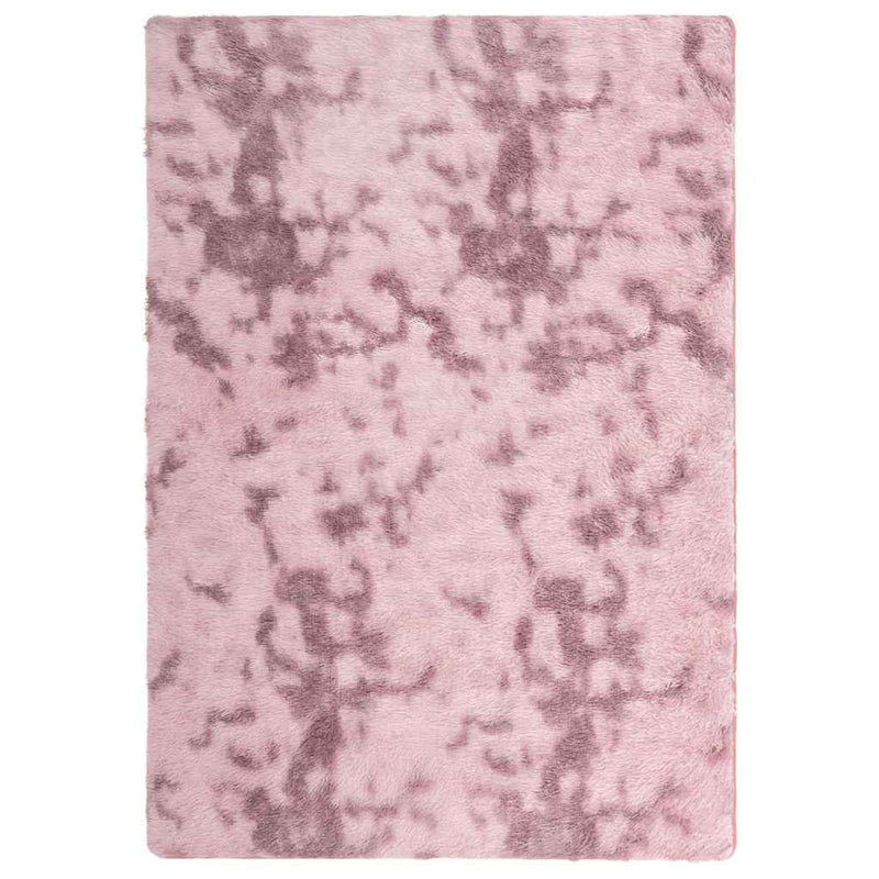 Afbeelding laden in galerijviewer, Vidaxl hoogpolig vloerkleed navarra 120x170 cm polyester stoffig roze
