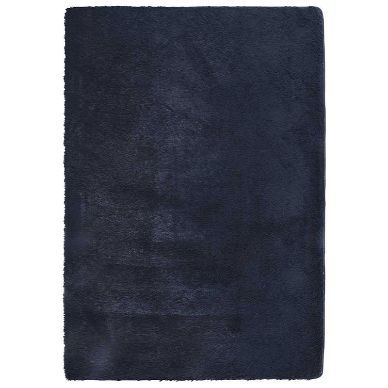ギャラリービューアに画像をロードする, Vidaxl hoogpolig vloerkleed navarra 160x230 cm polyester marineblauw
