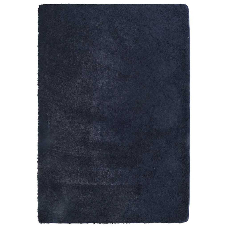 Chargez l'image dans la visionneuse de la galerie, Vidaxl hoogpolig vloerkleed navarra 200x290 cm polyester marineblauw
