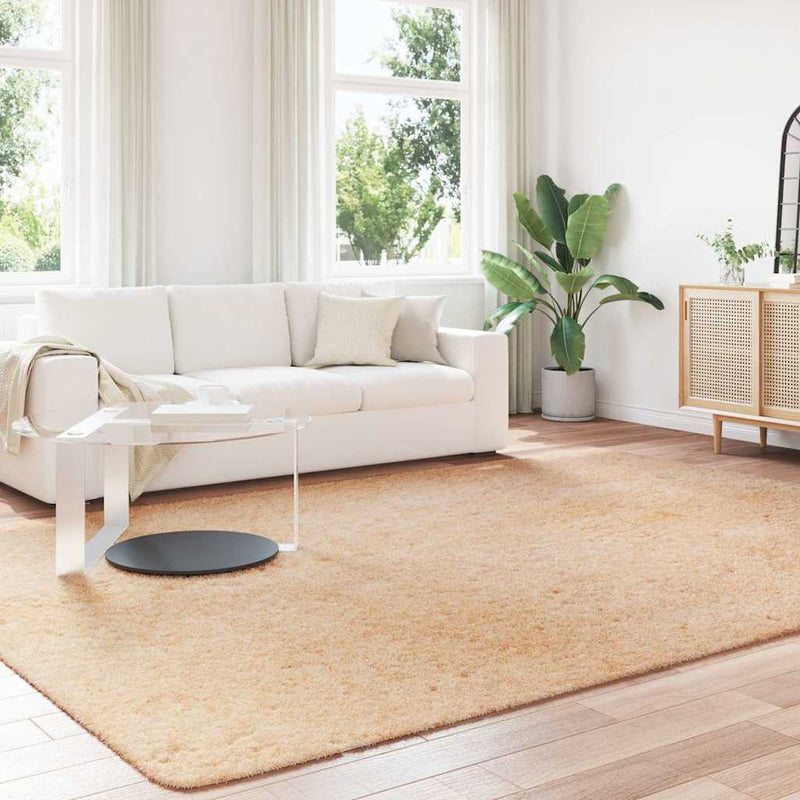 Afbeelding laden in galerijviewer, Vidaxl hoogpolig vloerkleed navarra 240x340 cm polyester beige

