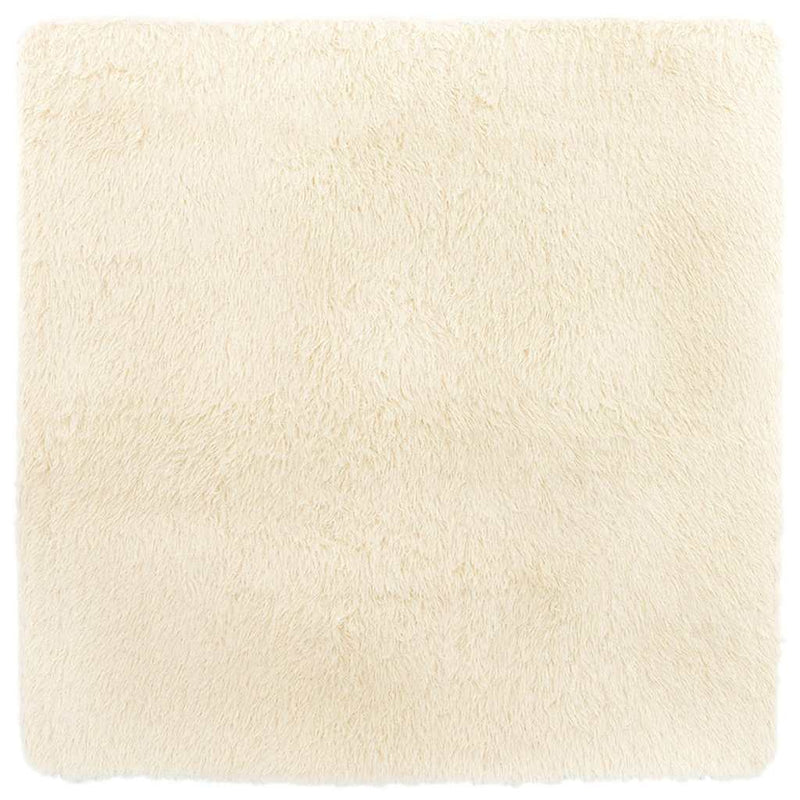 ギャラリービューアに画像をロードする, Vidaxl hoogpolig vloerkleed navarra 120x120 cm polyester crèmekleurig
