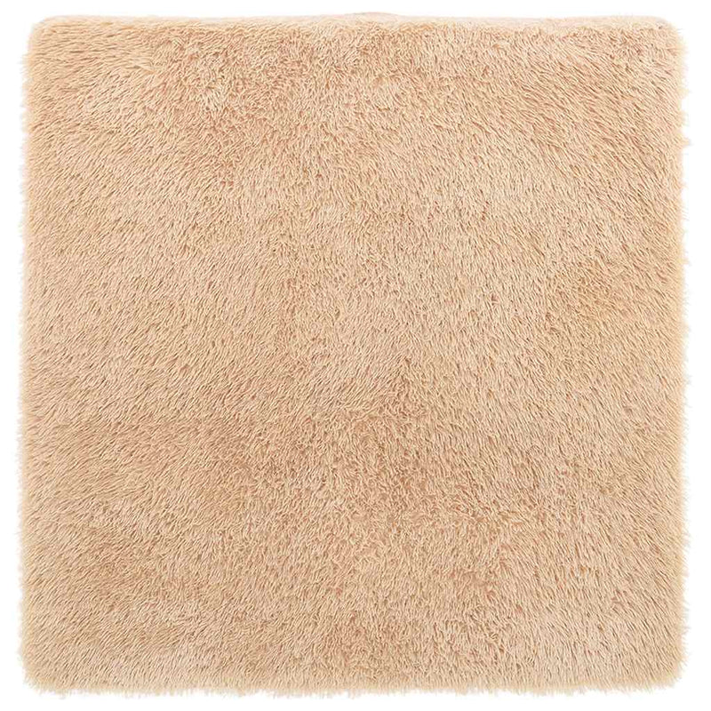 Afbeelding laden in galerijviewer, Vidaxl hoogpolig vloerkleed navarra 160x160 cm polyester beige
