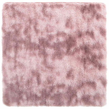 Vidaxl hoogpolig vloerkleed navarra 160x160 cm polyester stoffig roze