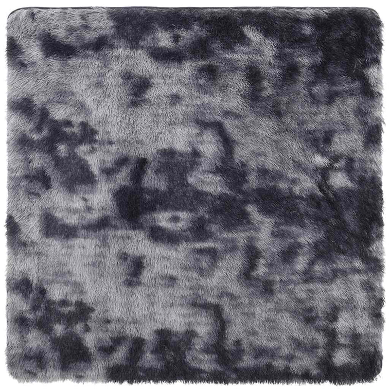 Afbeelding laden in galerijviewer, Vidaxl hoogpolig vloerkleed navarra 200x200 cm polyester donkergrijs
