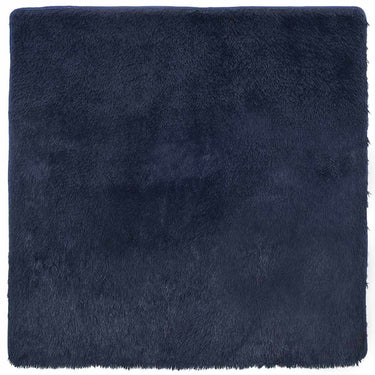 Vidaxl hoogpolig vloerkleed navarra 200x200 cm polyester marineblauw