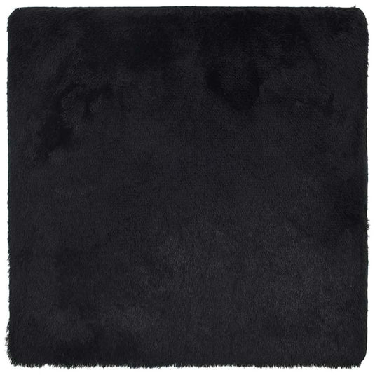 Vidaxl hoogpolig vloerkleed navarra 240x240 cm polyester zwart