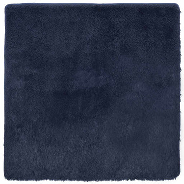 Vidaxl hoogpolig vloerkleed navarra 240x240 cm polyester marineblauw