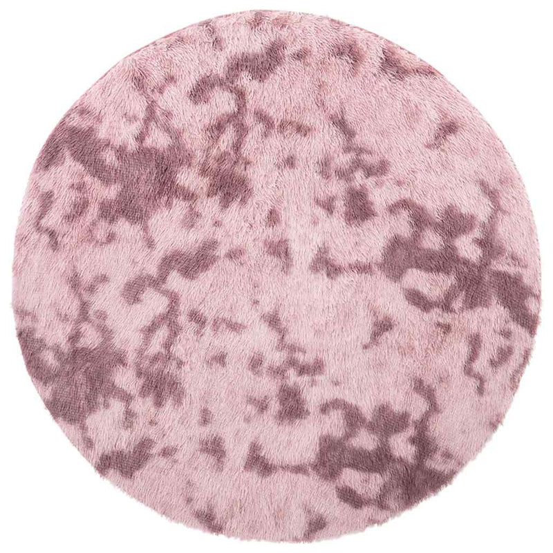Afbeelding laden in galerijviewer, Vidaxl hoogpolig vloerkleed navarra 100x100 cm polyester stoffig roze
