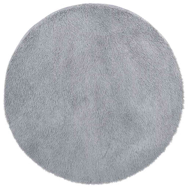 Vidaxl hoogpolig vloerkleed navarra 160x160 cm polyester lichtgrijs