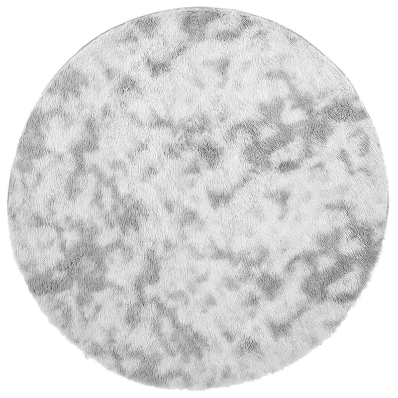 ギャラリービューアに画像をロードする, Vidaxl hoogpolig vloerkleed navarra 160x160 cm polyester zilvergrijs
