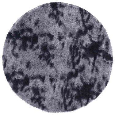 Vidaxl hoogpolig vloerkleed navarra 200x200 cm polyester donkergrijs