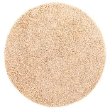 Vidaxl hoogpolig vloerkleed navarra 240x240 cm polyester beige
