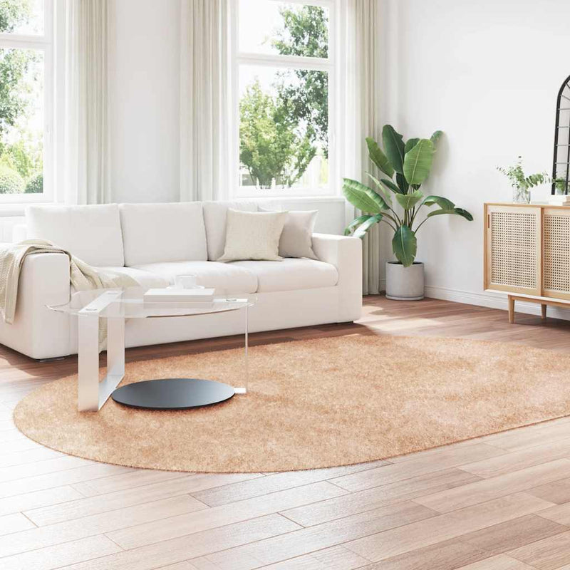 Afbeelding laden in galerijviewer, Vidaxl hoogpolig vloerkleed navarra 300x200 cm polyester beige
