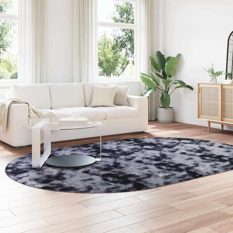 Chargez l'image dans la visionneuse de la galerie, Vidaxl hoogpolig vloerkleed navarra 300x200 cm polyester donkergrijs
