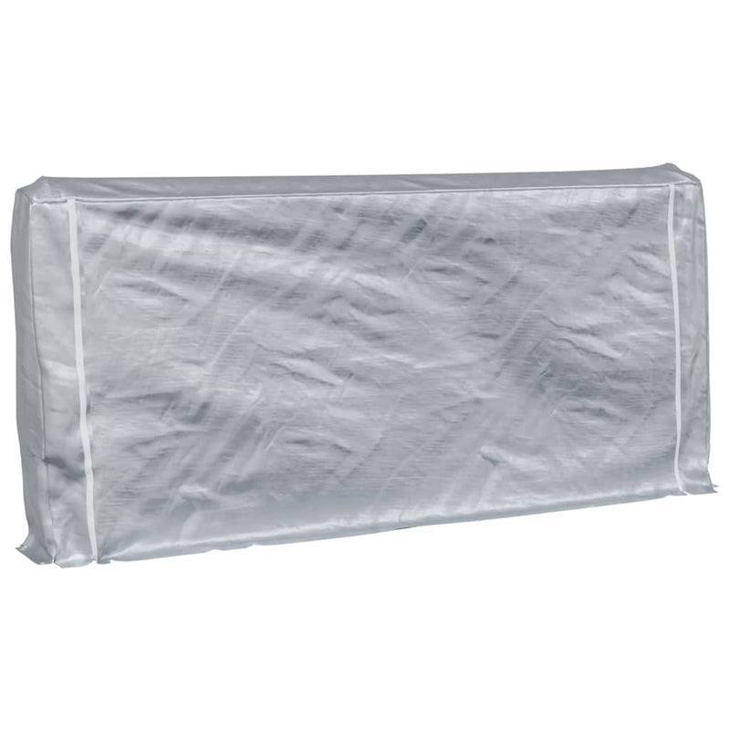 Load image into Gallery viewer, Vidaxl haardhoutrek met regenhoes 300x25x150 cm gegalvaniseerd staal
