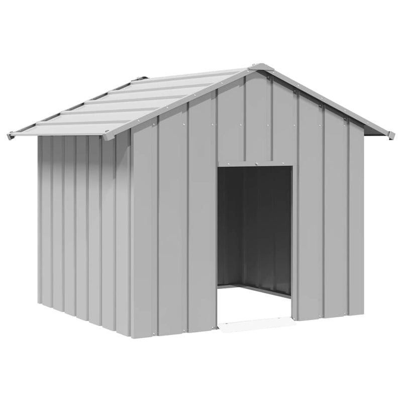 Load image into Gallery viewer, Vidaxl hondenhok met dak 131x101x102 cm gegalvaniseerd staal
