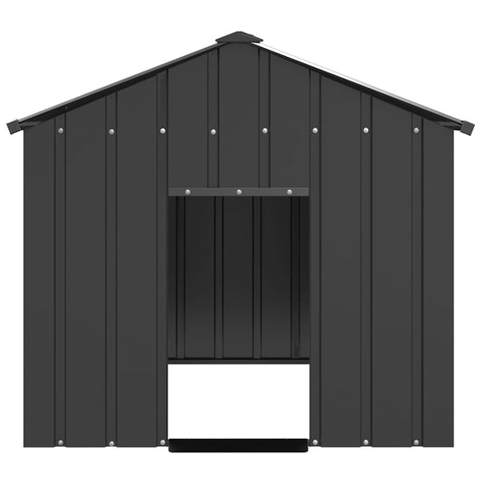 Vidaxl hondenhok met dak 113x153x101 cm gegalvaniseerd staal