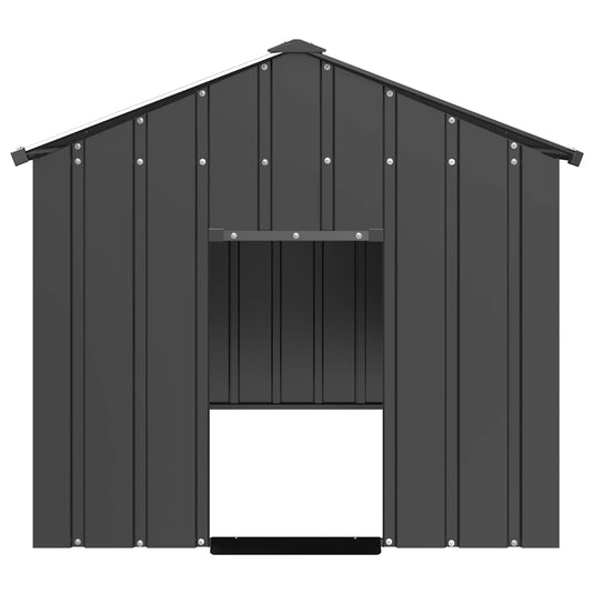 Vidaxl hondenhok met dak 114x202x101 cm gegalvaniseerd staal