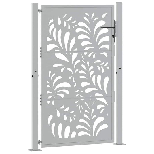 Vidaxl poort met golfontwerp 100x150 cm weervast staal