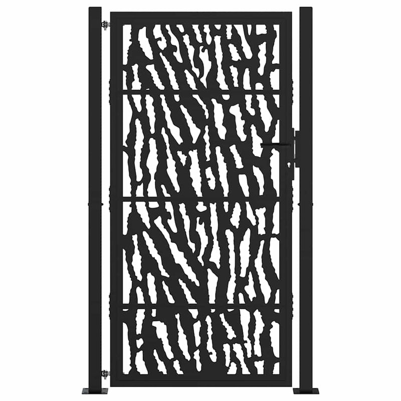 Chargez l'image dans la visionneuse de la galerie, Vidaxl poort met sporenontwerp 100x175 cm staal zwart
