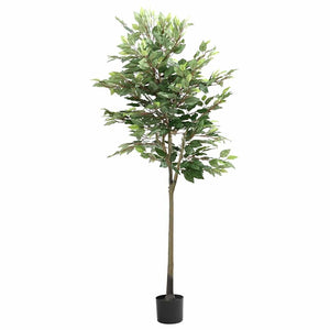 Vidaxl kunstfuxus boom 756 bladeren 170 cm groen