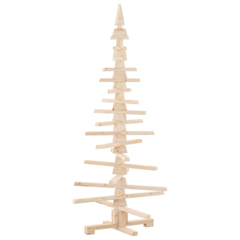 Afbeelding laden in galerijviewer, Vidaxl houten kerstboom ter decoratie 150 cm massief grenenhout
