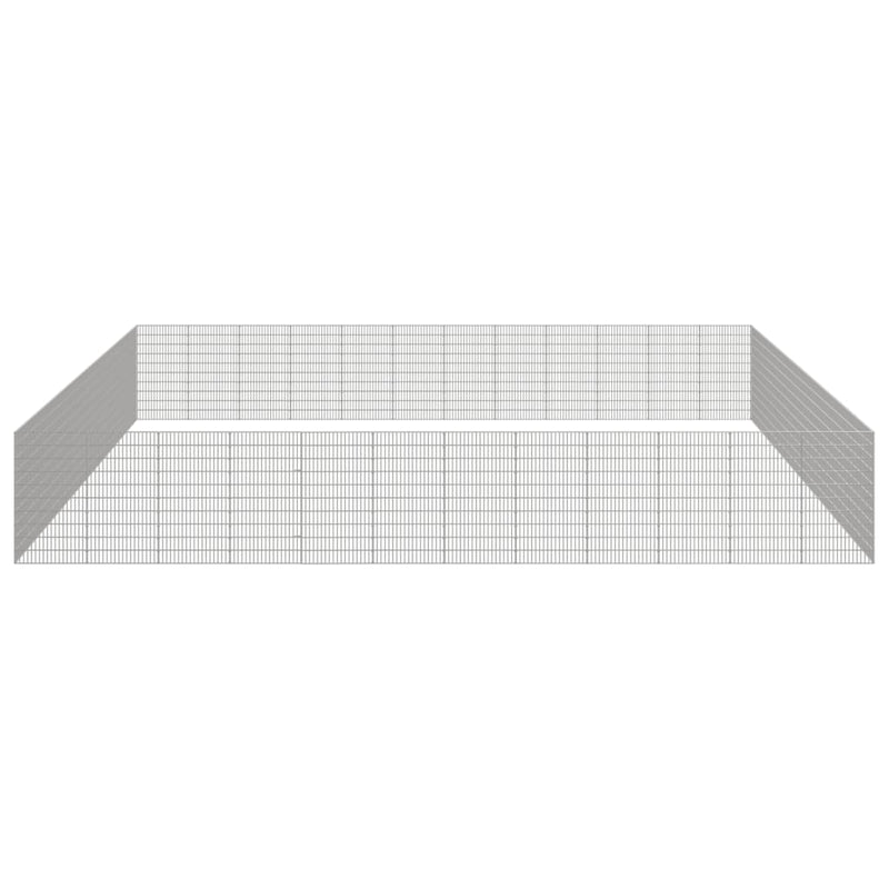 Load image into Gallery viewer, VidaXL Dierenverblijf 48 panelen 54x100 cm gegalvaniseerd ijzer

