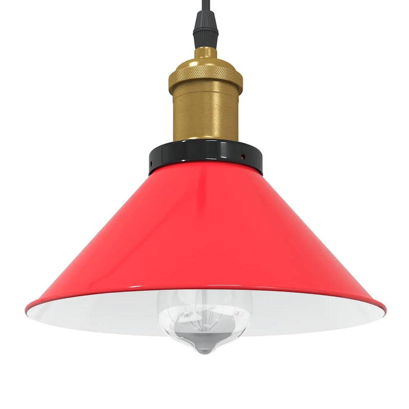 Chargez l'image dans la visionneuse de la galerie, Vidaxl hanglamp in hoogte verstelbaar e27 ø22 cm metaal glanzend rood
