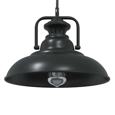 Vidaxl hanglamp e27 ø 31 cm ijzer zwart