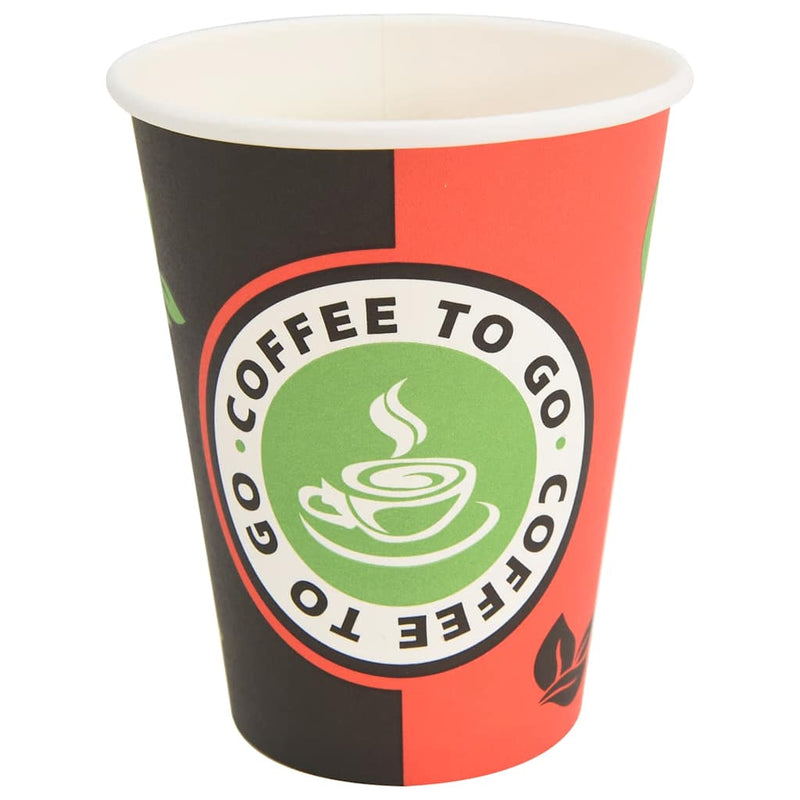 Load image into Gallery viewer, Vidaxl papieren koffiekopjes 1000 st 12oz 300 ml rood en zwart
