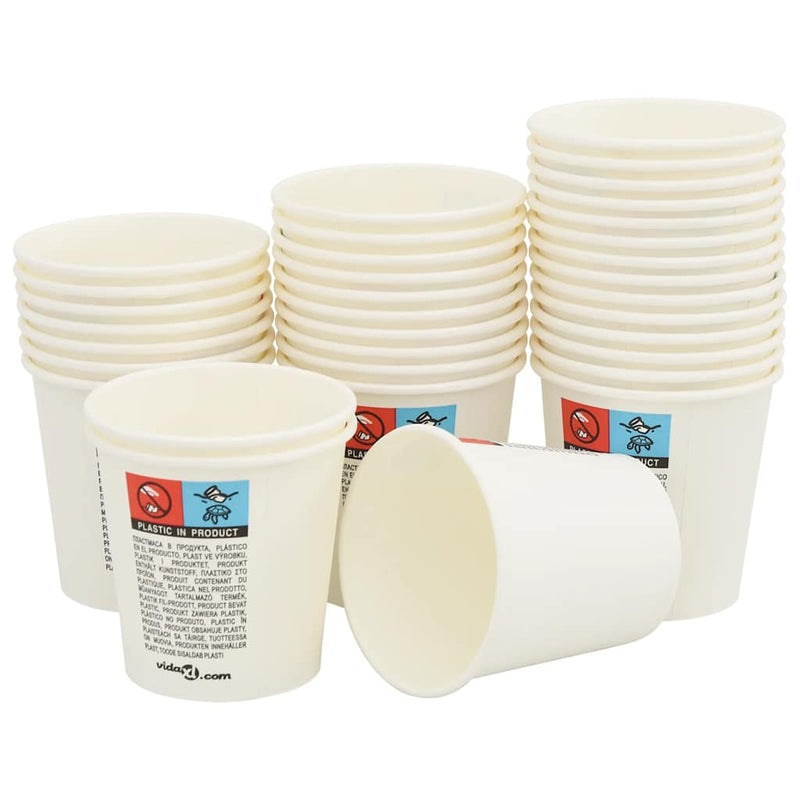 Load image into Gallery viewer, Vidaxl papieren koffiekopjes 1000 st 4oz 100 ml wit
