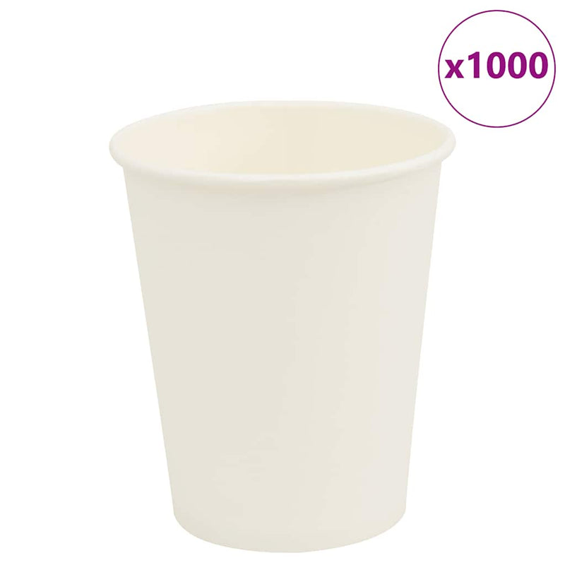 Afbeelding laden in galerijviewer, Vidaxl papieren koffiekopjes 1000 st 8oz 200 ml wit
