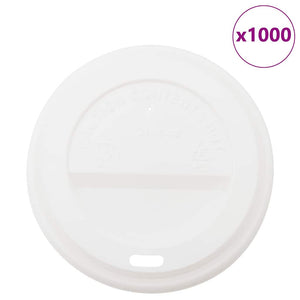 Vidaxl papieren koffiebekerdeksels ø90mm 12oz en 16oz 1000st kunststof