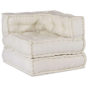 Vidaxl modulaire bankstel 70x70x54 stof crème