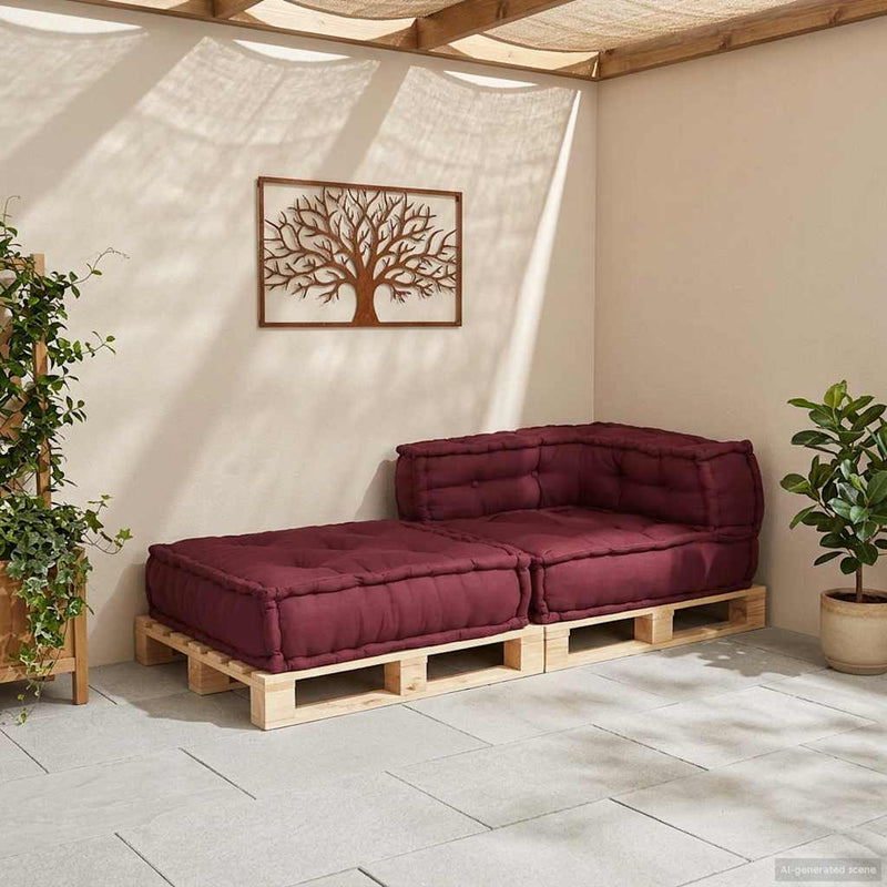 Afbeelding laden in galerijviewer, Vidaxl modulaire bankstel kastanjebruin 70x70x54 stof

