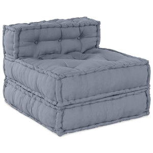 Vidaxl modulair bank grijs 70 x 70 x 56 cm stof