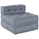 Vidaxl modulair bank grijs 70 x 70 x 56 cm stof
