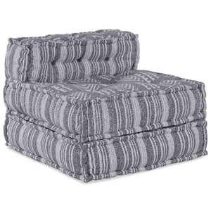 Vidaxl modulair bank grijze print 70 x 70 x 56 cm stof