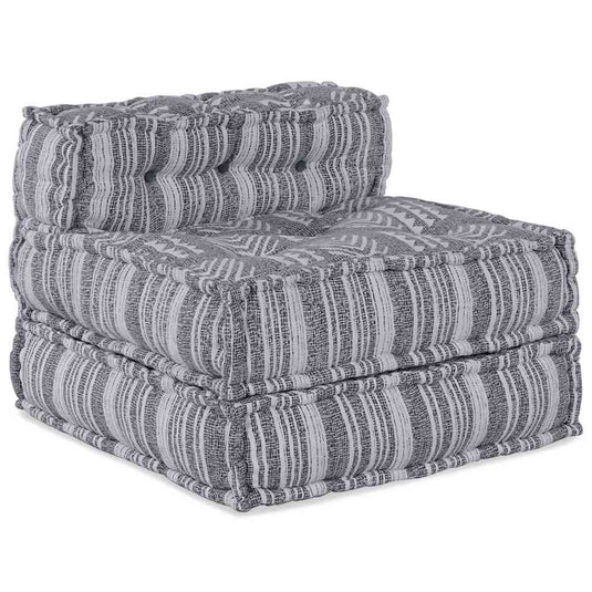Vidaxl modulair bank grijze print 70 x 70 x 56 cm stof