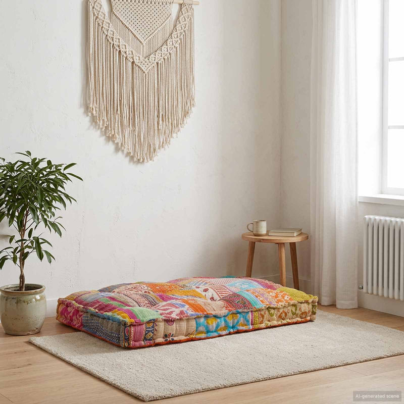 Afbeelding laden in galerijviewer, Vidaxl pallet sofa kussen multikleur 120 x 80 x 12 cm stof
