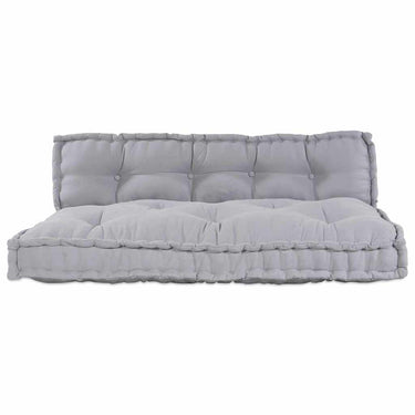 Vidaxl modulair bank 2 pcs grijs 120 x 80 x 38 cm stof
