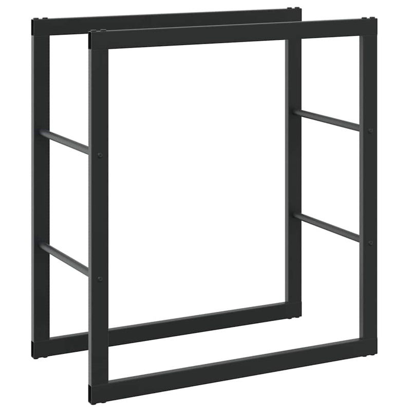 Afbeelding laden in galerijviewer, Vidaxl haardhoutrek 55x30x61 cm staal zwart
